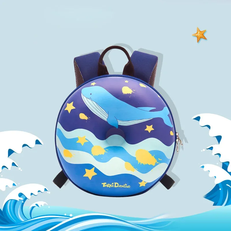 sac à dos d'école en forme de donut rose 3d pour enfant, sacoche mignonne pour fille et garçon en bas âge