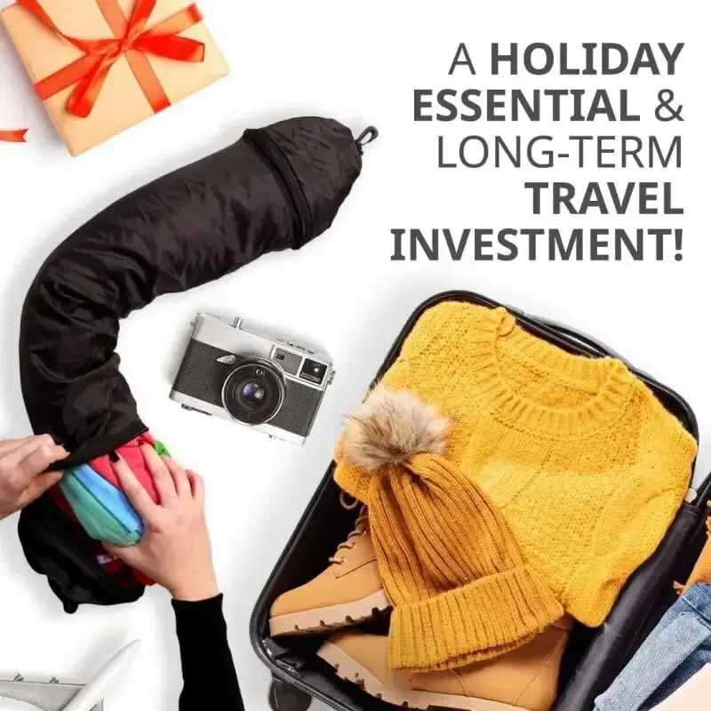 taie d'oreiller de voyage rechargeable, sac de rangement, sac de voyage portable, coussin d'avion, oreiller de cou de voyage, voyage auto-remplissage