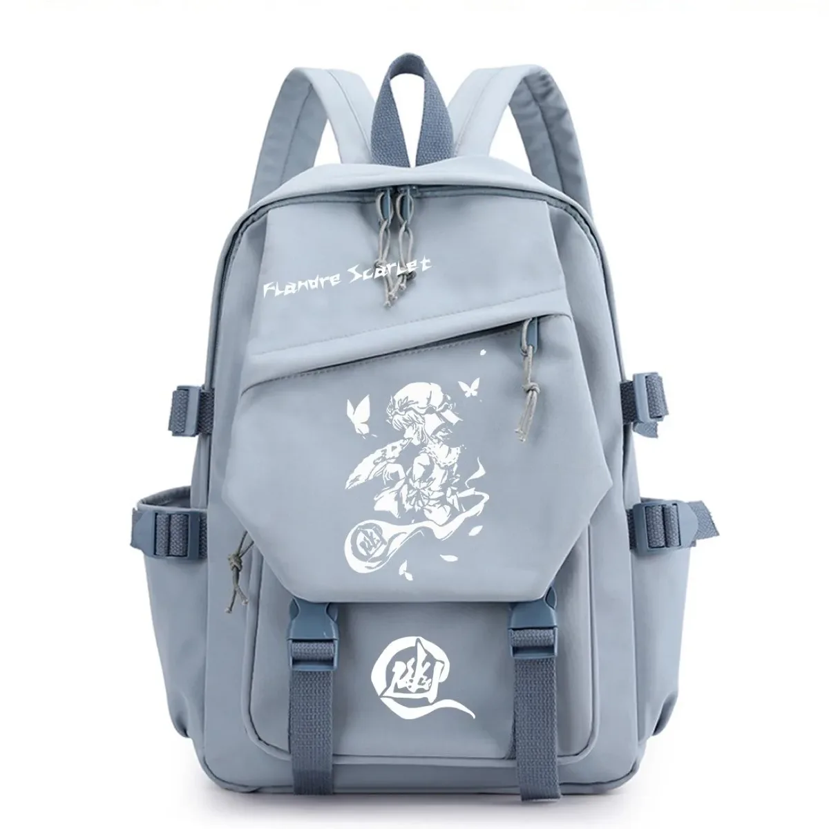 sac à dos touhou project sac à dos de voyage de grande capacité pour étudiants, imprimé dessin animé hakurei reimu kirisame marisa