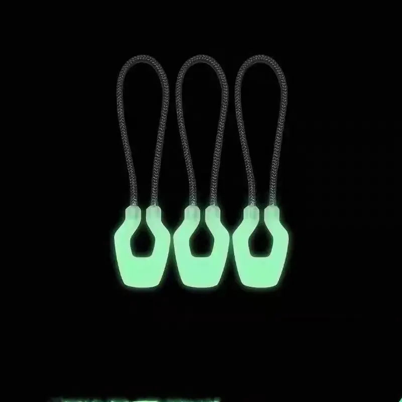tirette de fermeture éclair lumineuse pour sac de voyage, anti-perte, rallonge de fermeture éclair, tête de curseur pour sac à dos de tente, remplacement de la boucle de corde, pendentif
