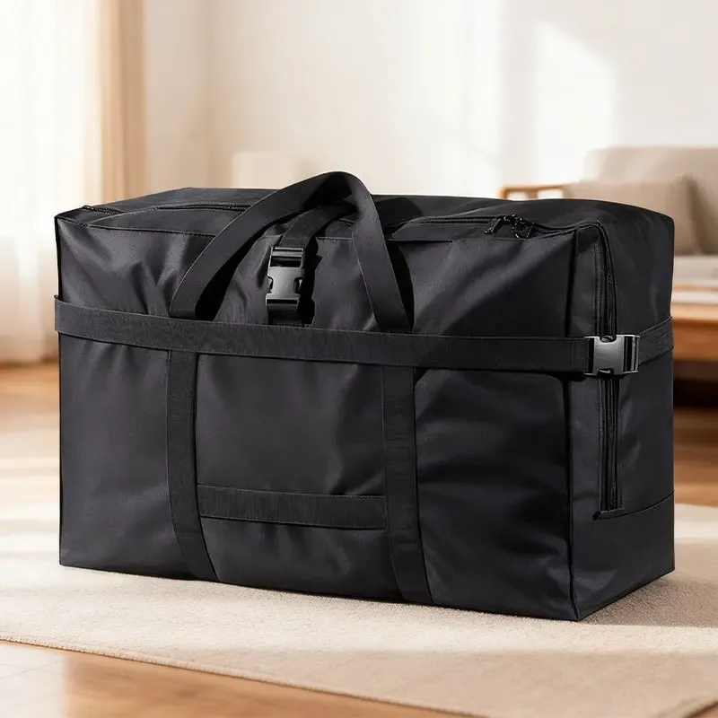 Sac de voyage robuste en tissu Oxford imperméable, pliable avec poignées, grande capacité pour enregistrement à la bagagerie des compagnies aériennes
