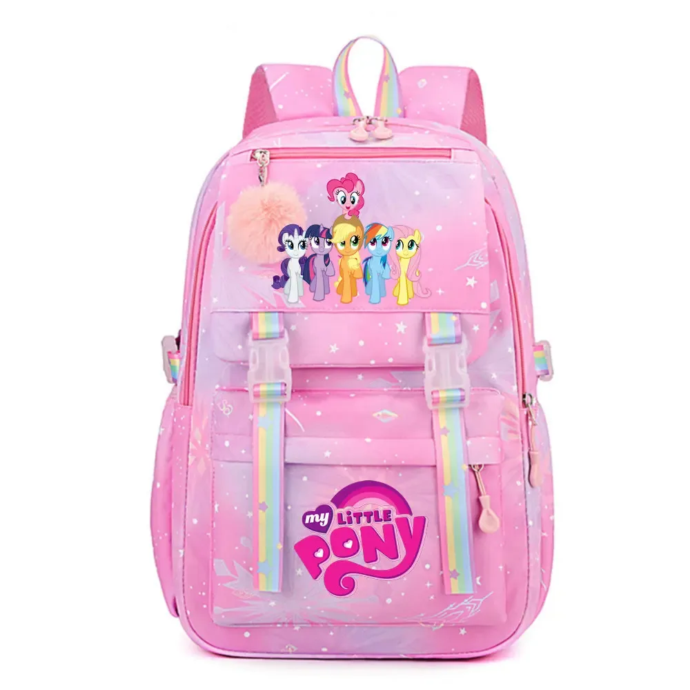 my little pony sac à dos imperméable de grande capacité pour femmes et filles, sac à dos léger pour l'école, sac à dos de voyage décontracté