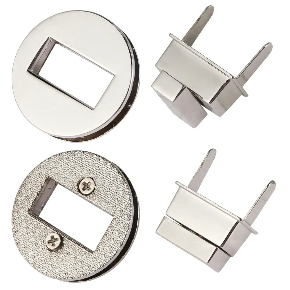 serrures torsadées rondes pour femmes, sac à main bricolage, quincaillerie pour sac à main, accessoires de sacs à bagages, 3.5cm