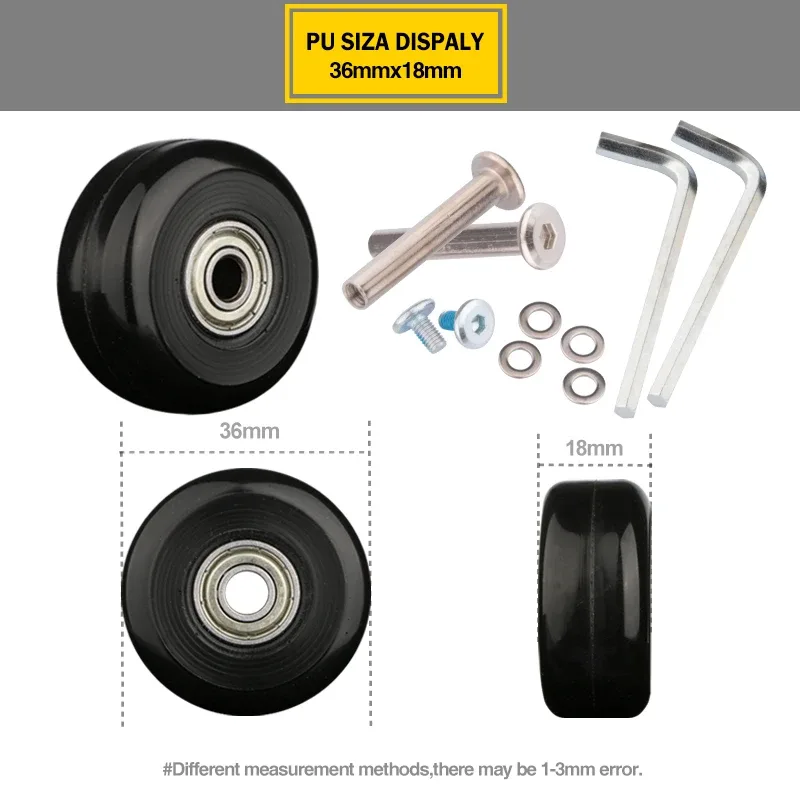 roues de valise 1 paire d'axes de remplacement pour valises roues de rechange de luxe outil de réparation de luxe roulettes