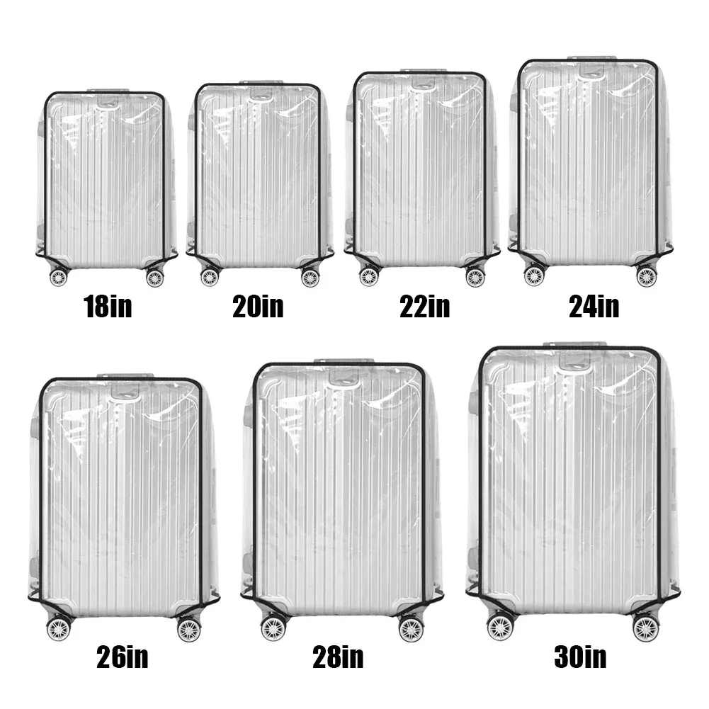 housse de protection étanche pour bagages de 18 à 30 pouces, housse de protection pour bagages de voyage en pvc, accessoire de voyage
