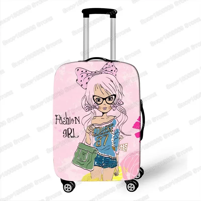 juste de bagage imprimée dessin animé pour filles, super spinal, accessoires de voyage, valise trolley, housses de protection de bagages, housse de valise anti-poussière