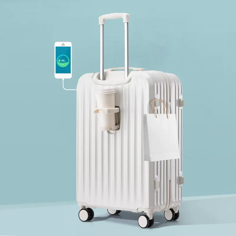 valise à roulettes compacte pour femme, 20/22/24 pouces, avec roues pivotantes, serrure à combinaison durable, idéale pour les étudiants
