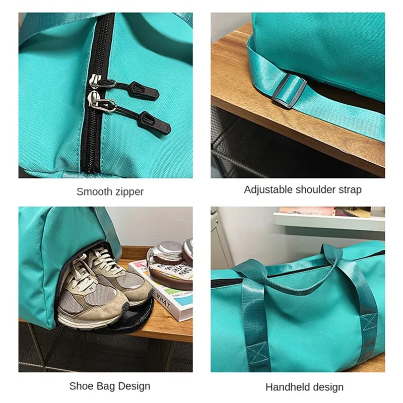 sac de sport personnalisé avec logo, sac de voyage à courte distance, sac à main avec séparation sec/humide, sac de sport personnalisé avec nom