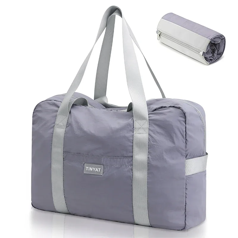 tinyat-grand sac de voyage pliable pour femme, sac de sport et de fitness, sac à dos de cabine d'avion, bagage de grande taille, tendance 2024