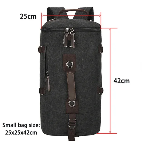 2025 haute qualité hommes sac toile sac à dos grande capacité homme sac de voyage alpinisme sac à dos de haute qualité 2 tailles sac à dos