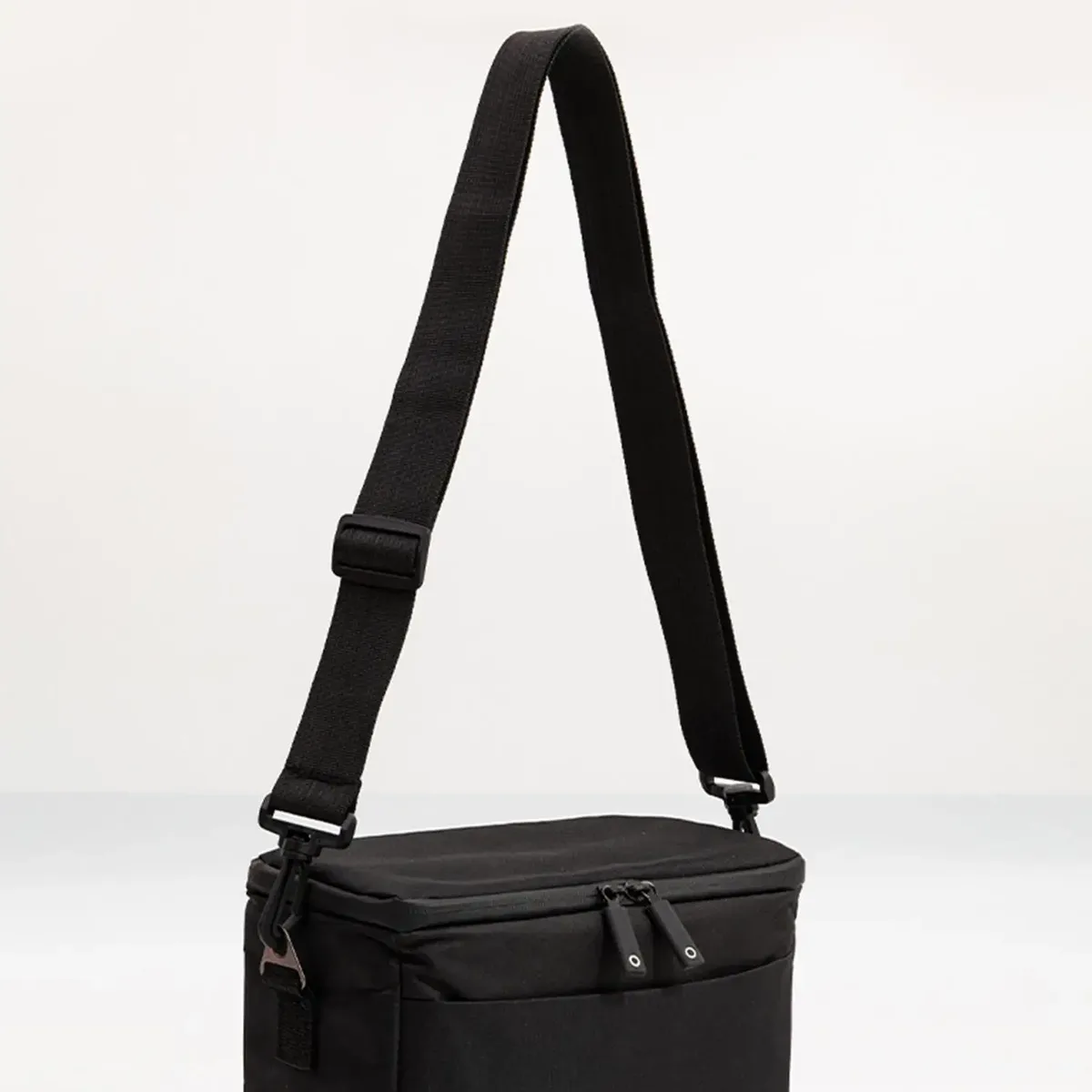 sangle de sac en toile de coton de couleur pure, ceinture réglable, fermoir à crochet en plastique noir, accessoires de sac à bandoulière diy