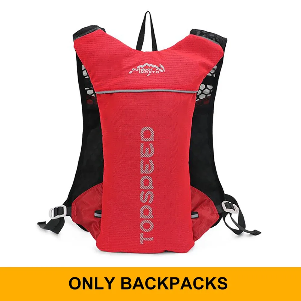 sac à dos ultraléger pour hommes, 5l, pour course en plein air, gilet d'hydratation, jogging, respirant, pour marathon, vélo, bouteille d'eau, 500ml