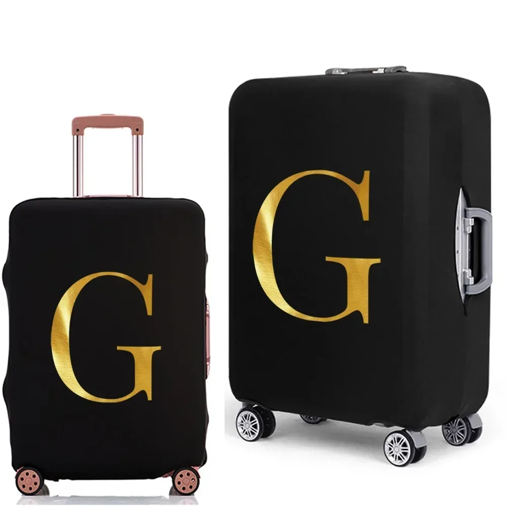 housse de protection pour bagages avec lettres imprimées, étui de protection plus épais pour valise, étui anti-poussière élastique pour accessoires de voyage de 18 à 32 pouces