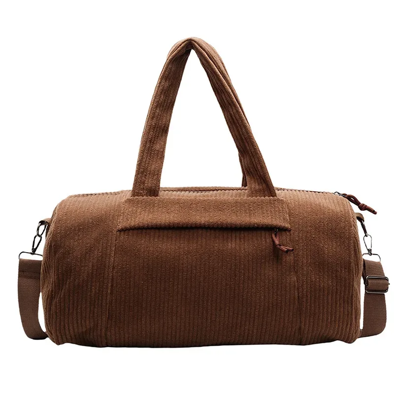 sac de voyage de haute qualité en velours côtelé, sac à bandoulière, sac de sport pour femme, sac fourre-tout 2026, grand sac à main de créateur pour dames