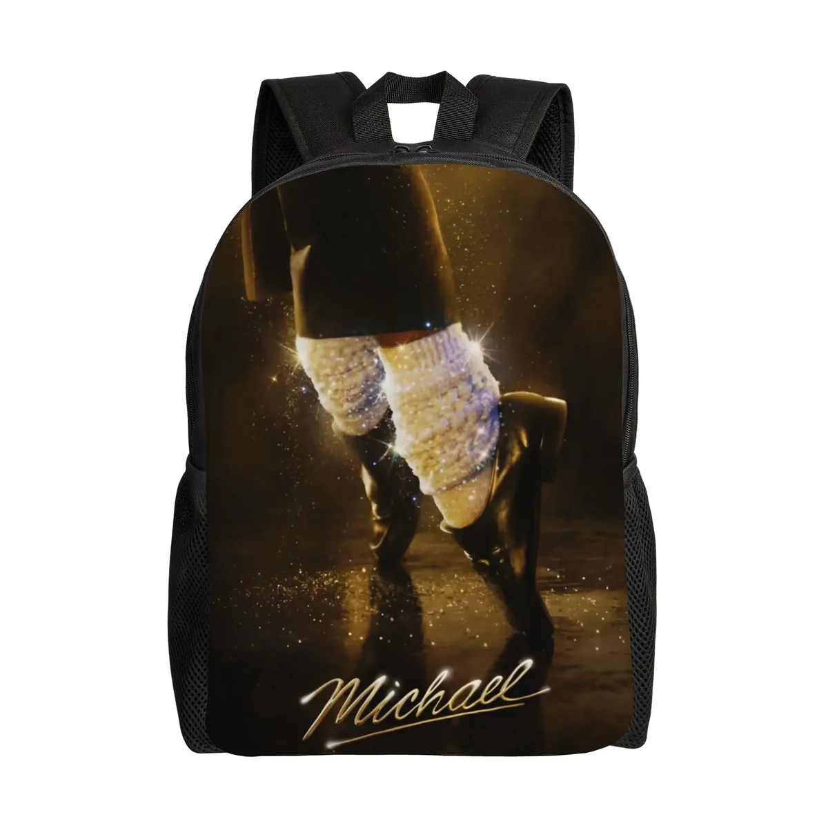 michael mj sac à dos unisexe respirant en polyester, sacs d'école amusants, sac à dos de voyage design