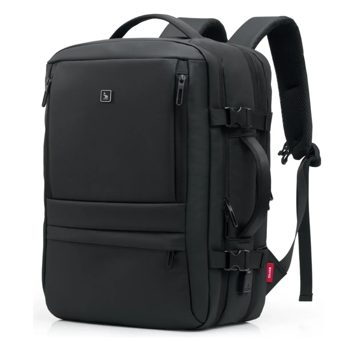 sac à dos pour bagages à main oiwas, 45x30x18 cm, peut accueillir un ordinateur portable, avec plusieurs poches et une couche extensible