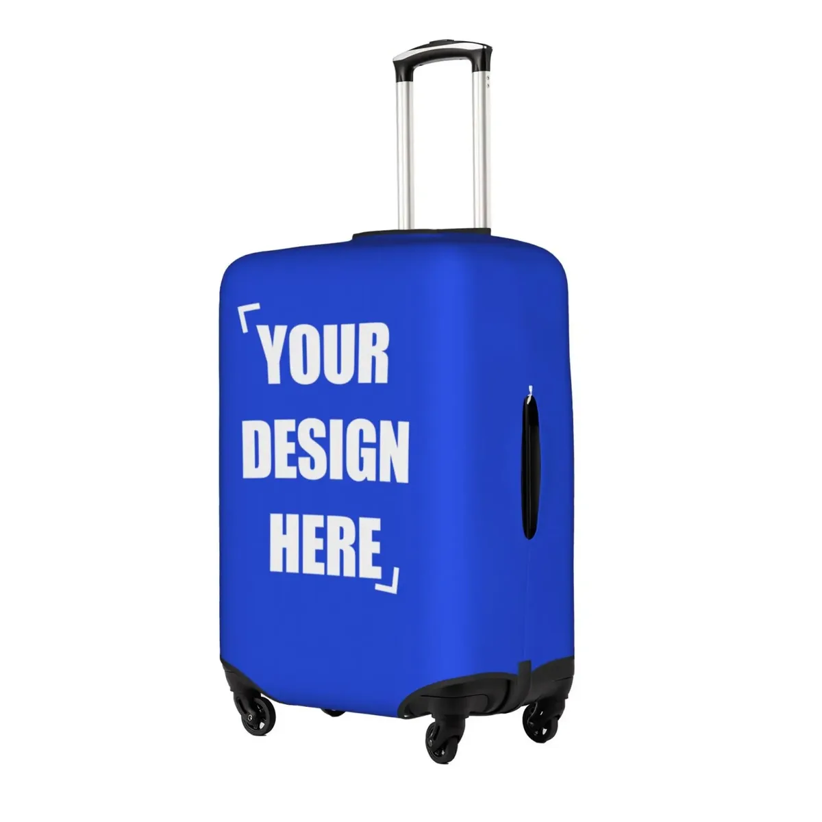 housse de bagage personnalisée avec logo, élastique, votre design ici, housse de protection pour valise de voyage, convient aux valises de 18 à 32 pouces