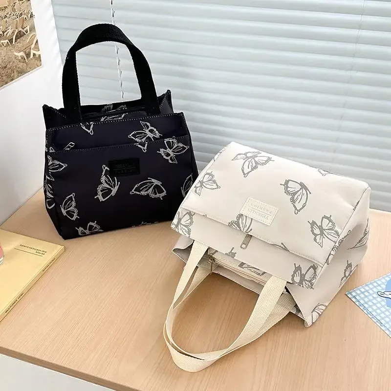 sac à main polyvalent imprimé papillon, sac fourre-tout pour le bureau, les voyages, les pique-niques et les déjeuners