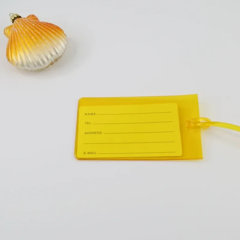 étiquette de bagage de voyage en pvc souple, 10 pièces, couleur avion, silicone, vente en gros, accessoires d'étiquette de valise, nom de sac, manchon de carte d'étiquette d'air