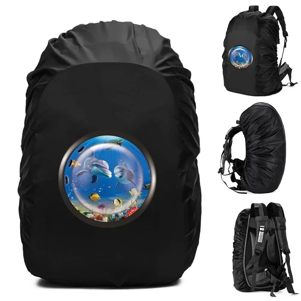 juste de pluie étanche pour sac à dos, sac de sport en plein air, housse anti-poussière, sac de protection, série window, 20-70l