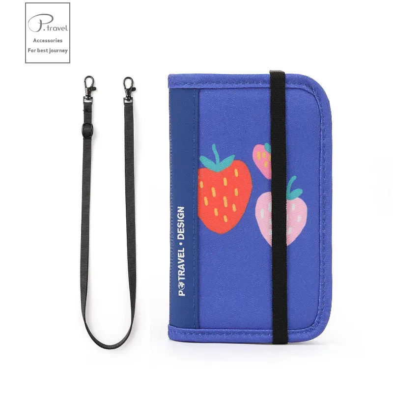 portefeuille de voyage rfid, porte-passeport, organisateur de cartes de crédit, pochette à fermeture éclair, organisateur de documents, accessoires de voyage antivol
