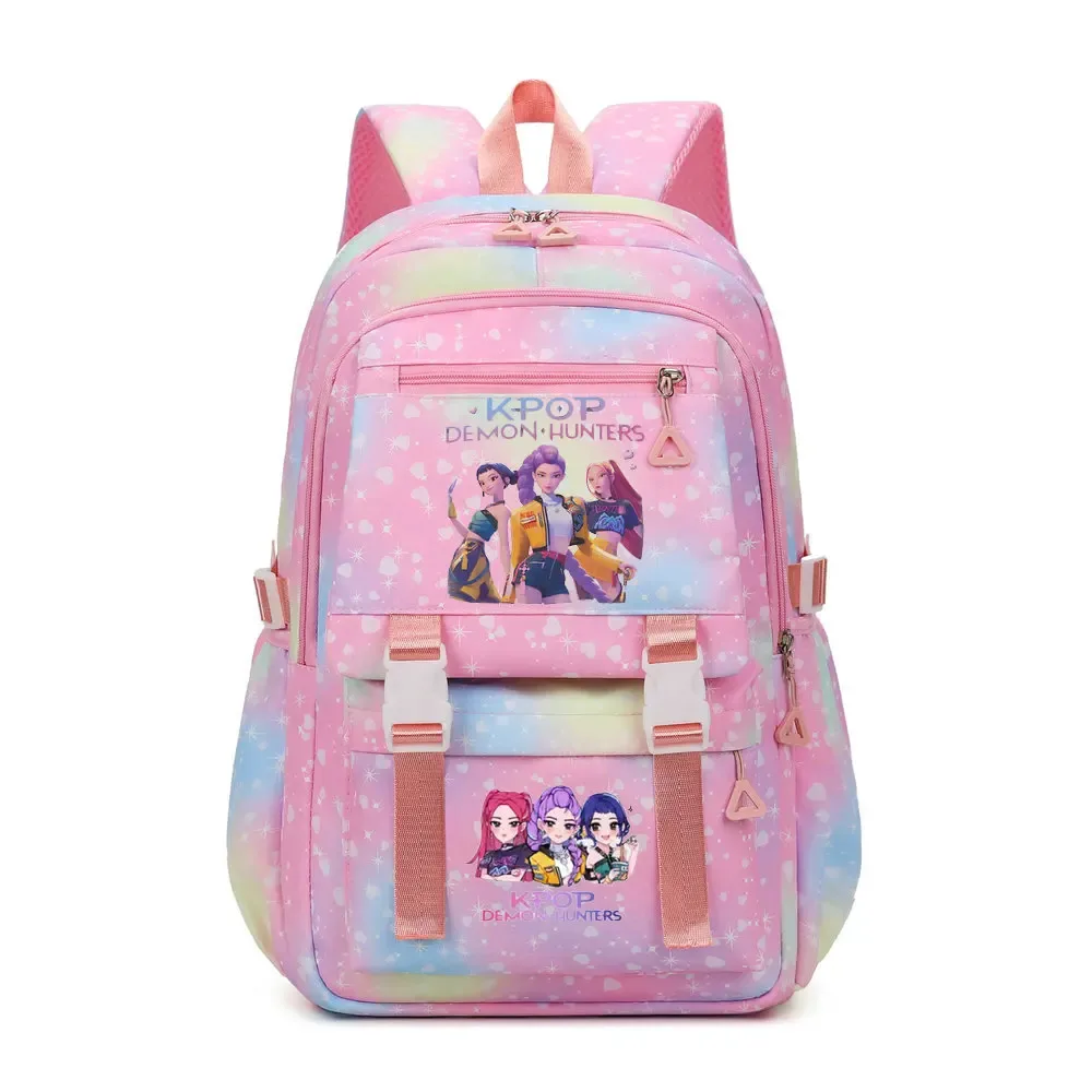 sac à dos kpop demon hunters en toile pikachu pour garçons, filles, adolescents, sac d'école, sac à dos pour hommes et femmes, sacs de voyage mochilas