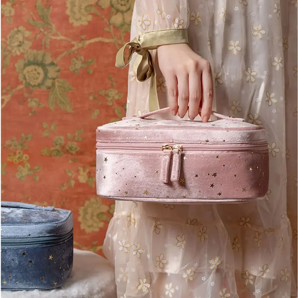 Star – sacs à main de lavage de grande capacité, sacs de rangement multifonctionnels, sac à cosmétiques en velours, trousse de maquillage, trousse de toilette, sacs de rouge à lèvres