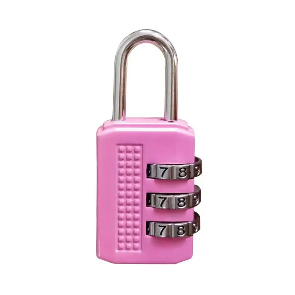 mini cadenas multifonctionnel à combinaison à 3 chiffres, couleur unie, antivol, en alliage, pour sac à main