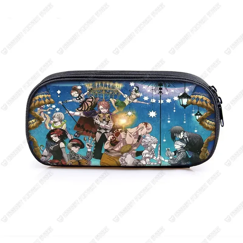 trousse à cosmétiques anime black butler, sac à crayons, sacs de papeterie pour garçons et filles, porte-crayons pour enfants, fournitures scolaires