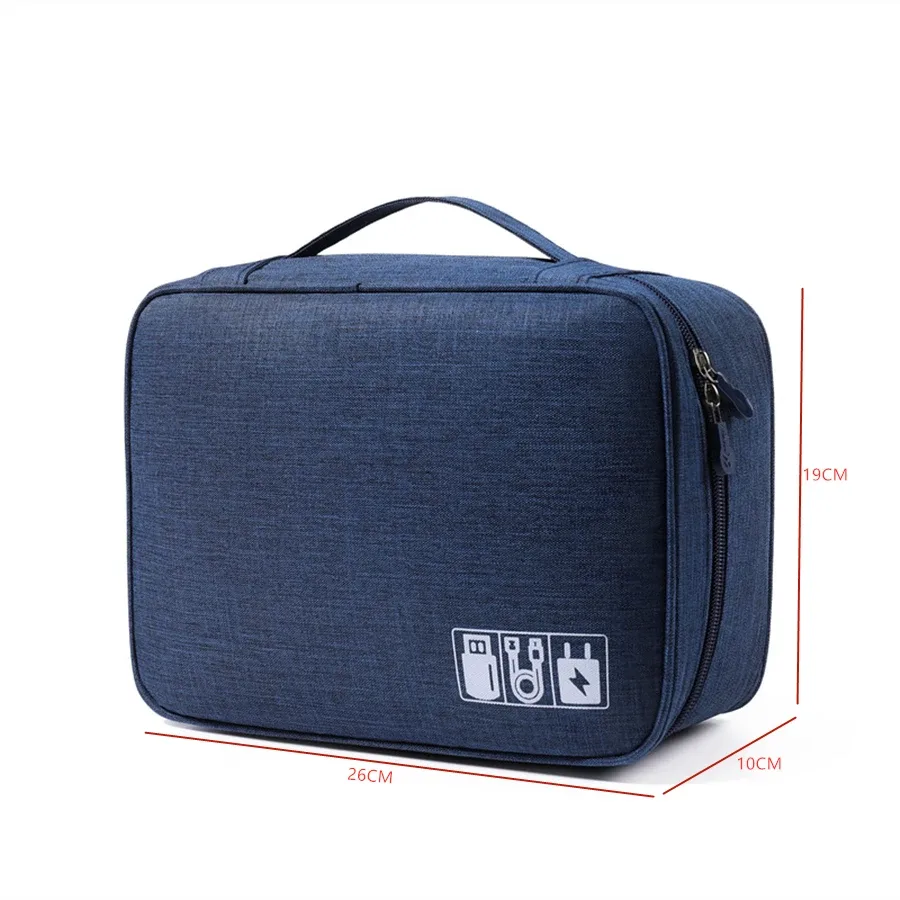 sac de rangement de câbles, organisateur électronique numérique étanche, sac de rangement de prise de chargeur de ligne de données usb portable, organisateur de câbles de voyage