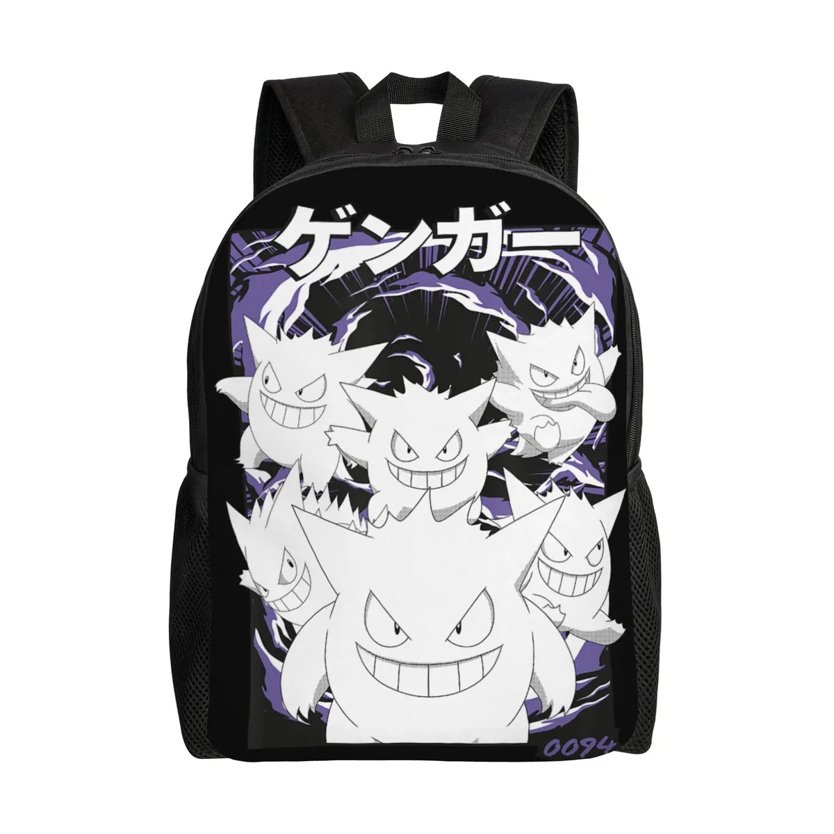 sacs à dos pokemon lucario type fighting steel poster daypack mochila office work sac à dos à fermeture éclair