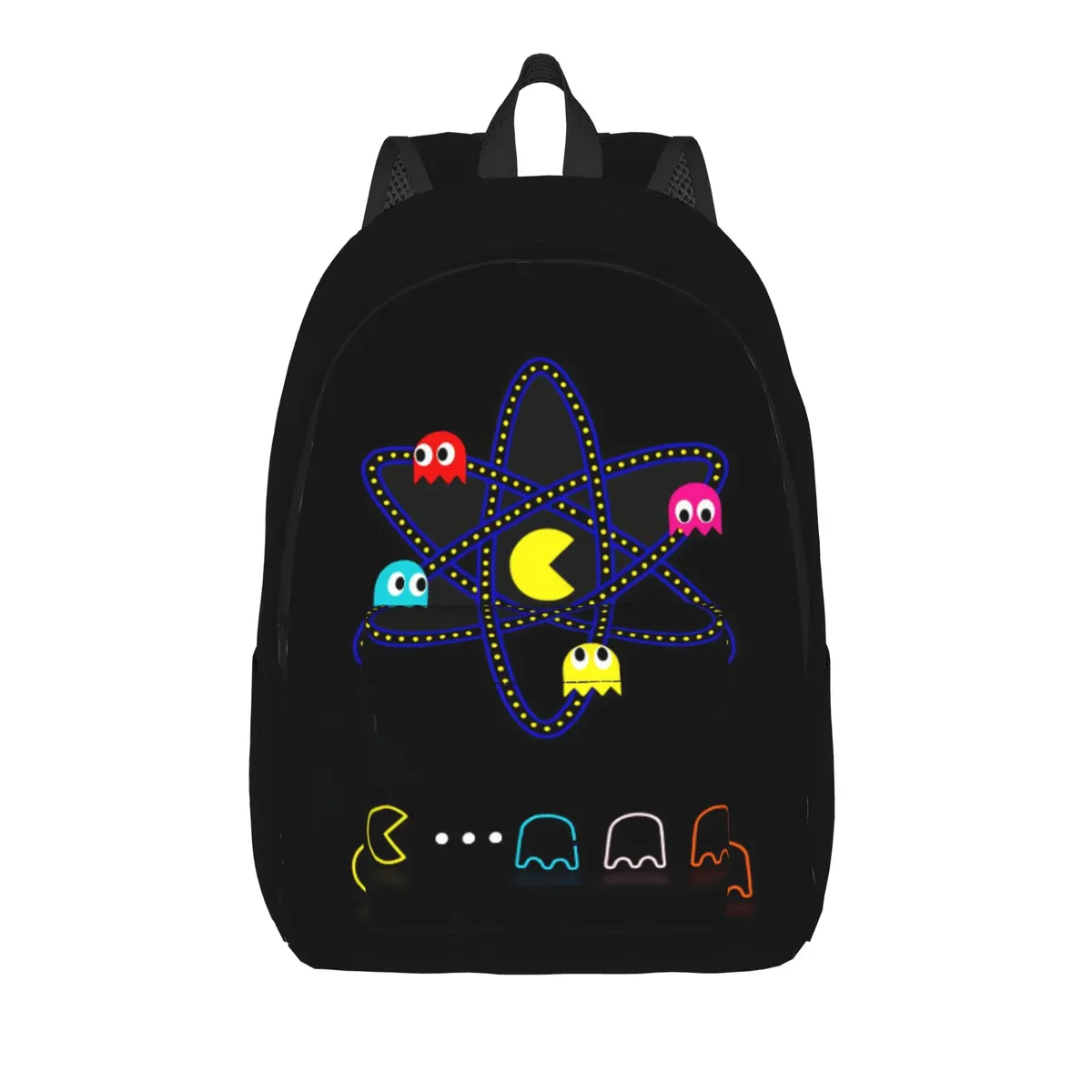 sac à dos pac-man, sacs à dos modernes pour hommes, sacs de voyage à motifs, sacs d'école secondaire, sac à dos de haute qualité