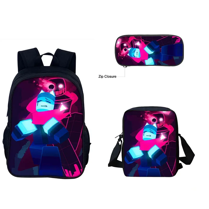 forsaken gubby 3 pièces sac à dos sac à déjeuner trousse à crayons ensemble enfants école bookbag pour garçons filles adolescents mignon cadeau d'anniversaire