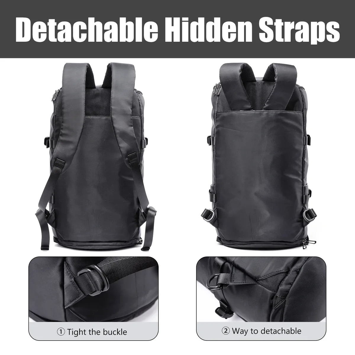 sac de sport étanche avec compartiment à chaussures, sac de voyage, sac de week-end, sac à dos de nuit, 40l