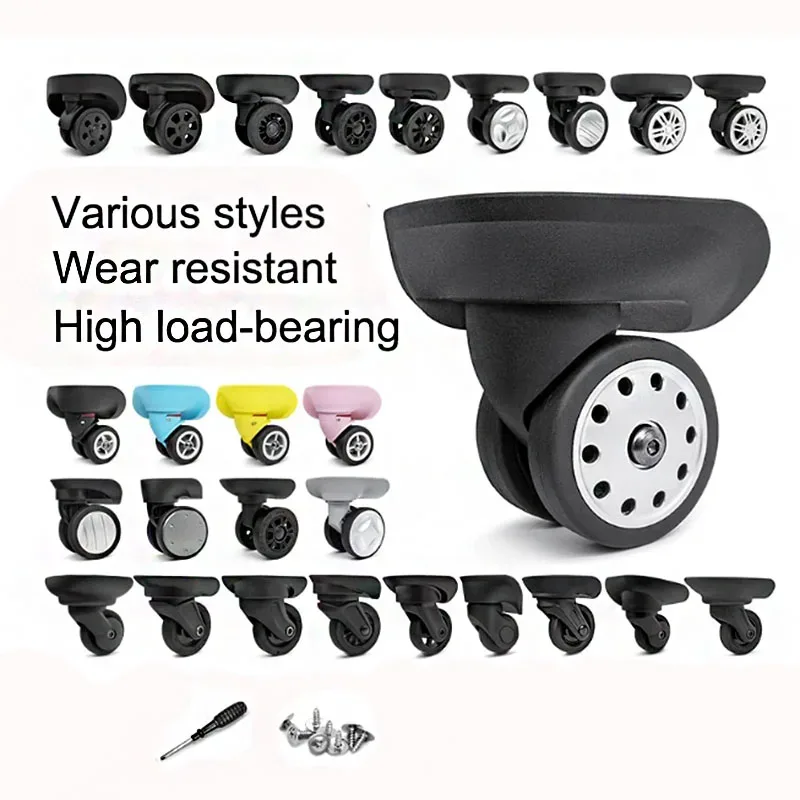 hl-040 roue universelle silencieuse pour valise, accessoires de réparation de bagages et de chariots