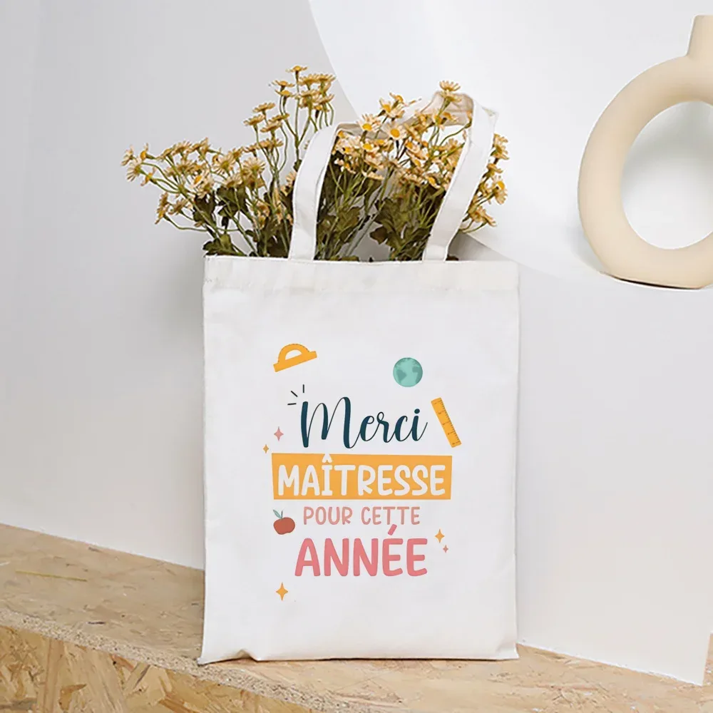 merci maîtresse femmes sacs à main mode toile sac à bandoulière grande capacité sacs fin de l'école année cadeau entreprise