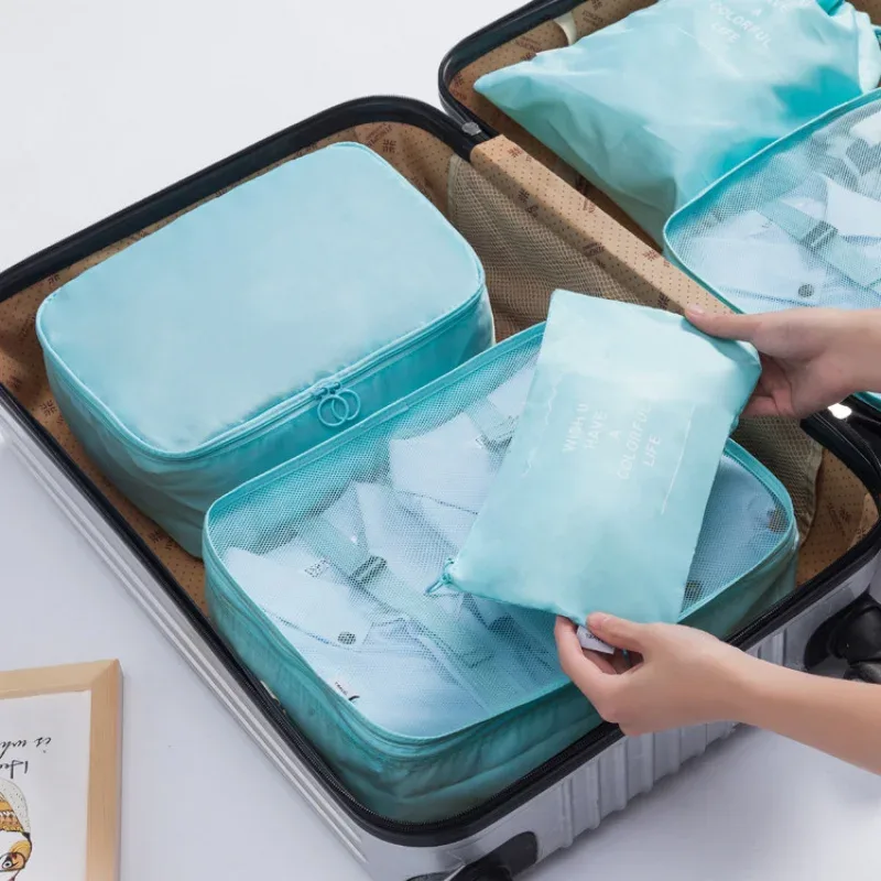 【 ensemble de 10 pièces 】 ensemble de cubes de rangement pour voyage - sacs de tri pour le linge, sacs de rangement pour le voyage