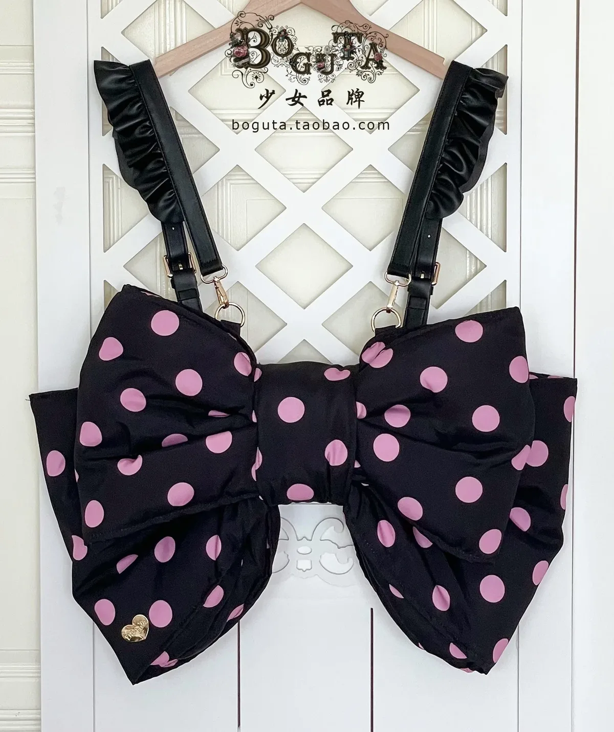 sac à dos lolita avec nœud à pois, joli sac à bandoulière original mochilas mujer bolsas y2k pour femmes, sac à dos kawaii pour filles douces
