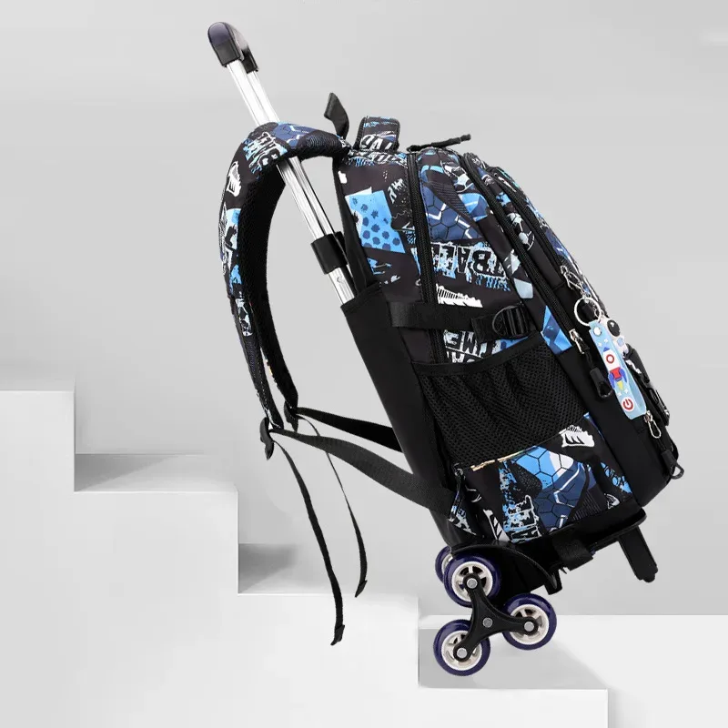 sacs d'école à roulettes sacs à dos scolaires pour garçons sac à roulettes sac d'école orthopédique étanche sac à dos à roulettes étudiant