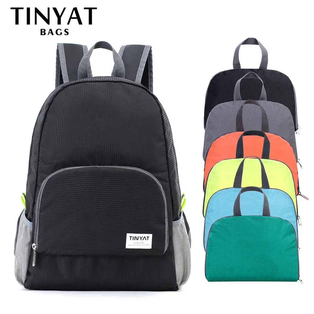 TINYAT 13L Sac à dos pliable ultraléger, sac d'escalade extérieur étanche pour voyage, cyclisme, salle de sport, usage quotidien