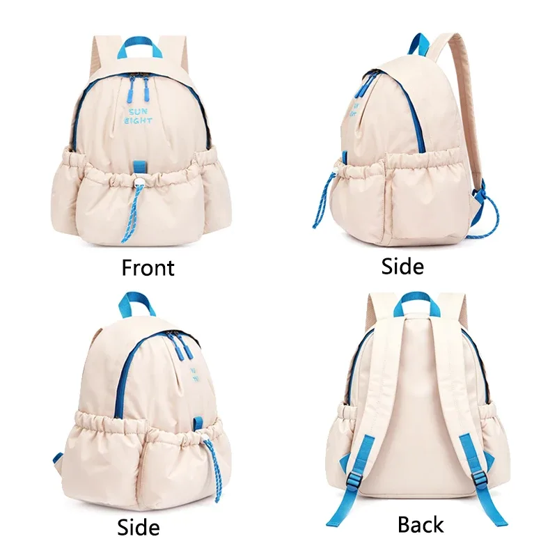 sun eight daily puff backpack sacs à dos souples de petite taille pour l'école, couleurs bonbon, 12 pouces