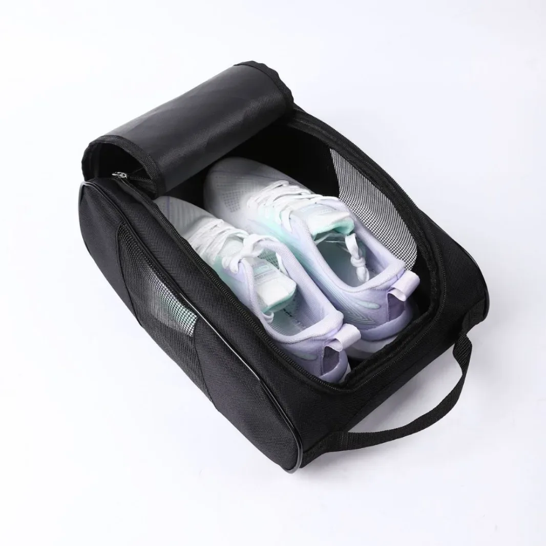 sac à chaussures de golf portable, sac à main en tissu oxford de haute qualité, imperméable, anti-poussière, léger, sac de rangement pour chaussures de football et de tennis
