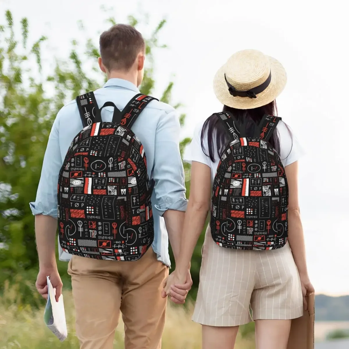 sacs à dos personnalisés en toile du groupe t-twentys one p-pilots, pour femmes et hommes, cartable pour étudiants, convient aux sacs pour ordinateur portable de 15 pouces, nouvelle collection