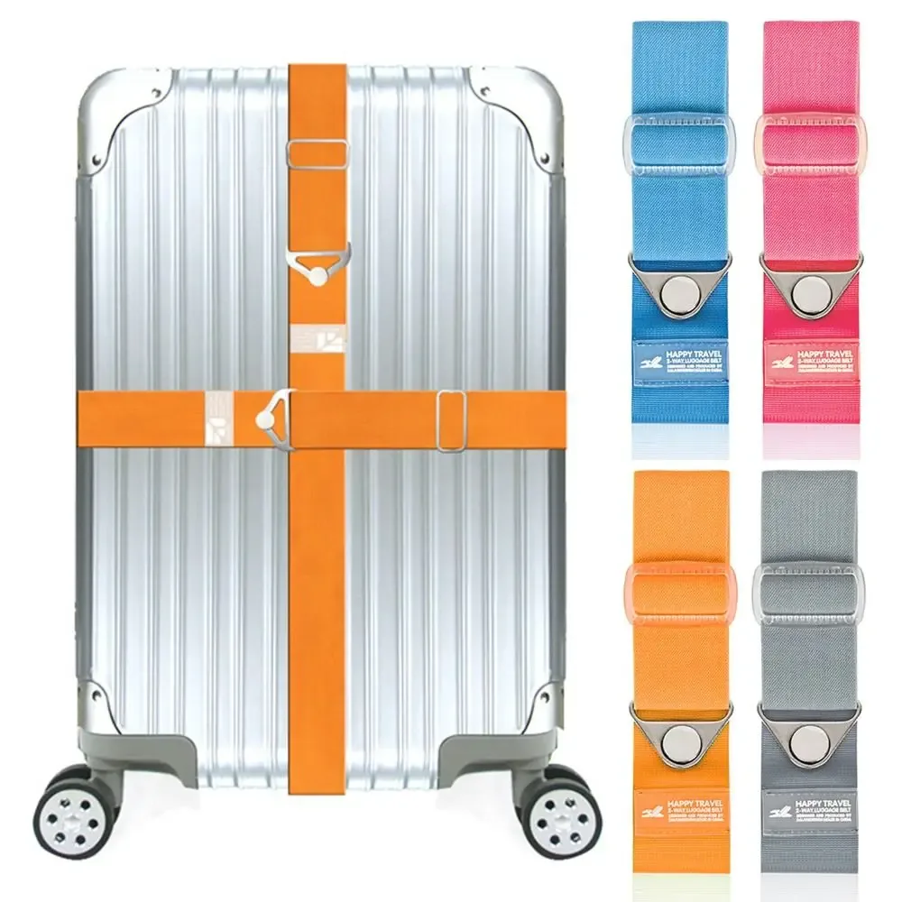 Sangle de Bagage Antivol Réglable, Ceinture d'Emballage, Serrure Sécurisée, Accessoires de Valise de Voyage