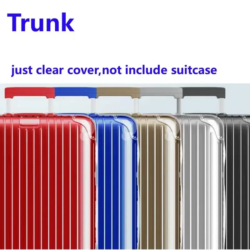 housse transparente pour rimowa essential avec fermeture éclair, protection de valise de haute qualité, housses de bagages personnalisées pour 20 "22" 26 "28" 30 "33"