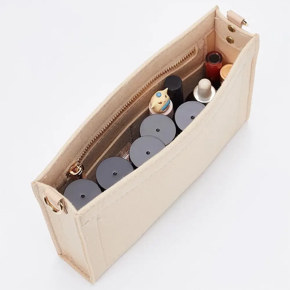 sac à main en feutre bien rangé, sac d'insertion, support de rangement de cosmétiques, doublure de sac d'organisation, organisateur pour lv 19/26