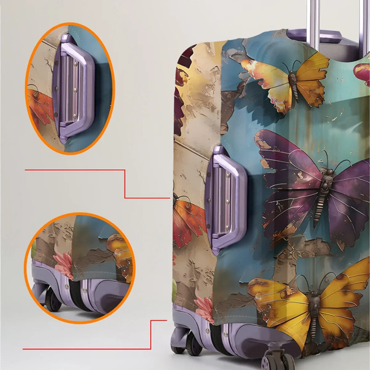 housse de protection pour bagages, élastique, imperméable, anti-poussière, pour valise de 18 à 32 pouces, accessoires de voyage