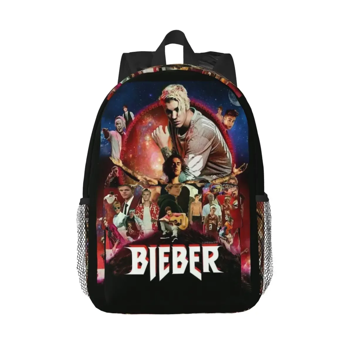 sac à dos justin bieber pour étudiants, garçons et filles, sac d'école pour hommes et femmes, sacs à bandoulière pour ordinateur portable