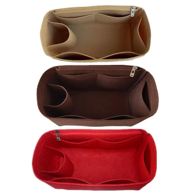 organisateur de sac à main à rabat en feutre pour lv speedy 25 30 35, sac intérieur de maquillage, sac à main de voyage, fourre-tout de rangement, accessoires
