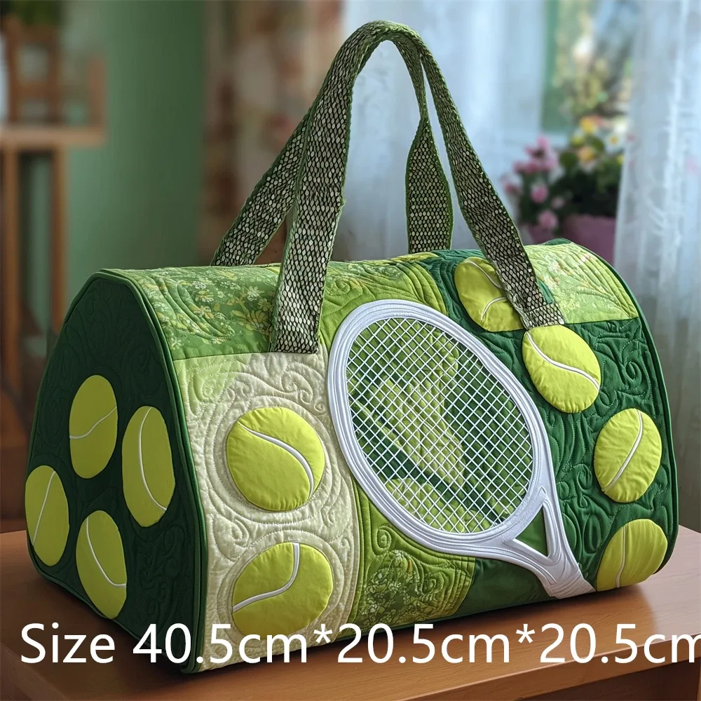 sac de sport matelassé imprimé en 3d pour raquette de tennis, grande capacité, sac de voyage et de sport, sac de week-end tendance pour hommes et femmes